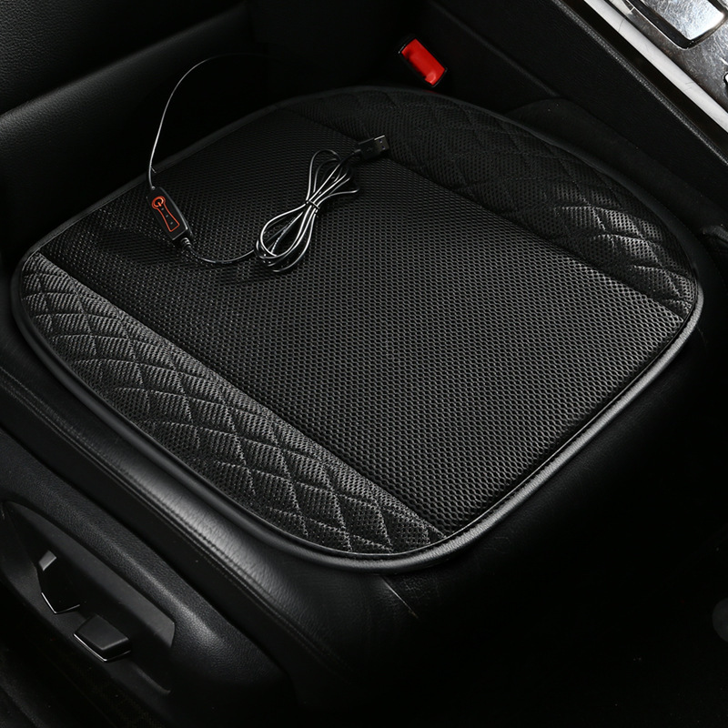 Car Ventilated Seat Cushion Single Piece Summer USB Refrigeration Blowing Cold Air Breathable Cooling Truck Seat Cushion Office Seat