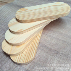 木製楕円形木板木製ブロックベース DIY パイン薄板多角形異性木製ブロック装飾品ベース