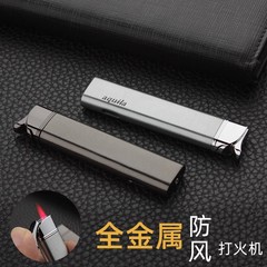クラシックなクロスボーダークリエイティブビジネス防風ライター、メタル製個性的なグリーンフレームガスライター、アウトドア喫煙具卸売