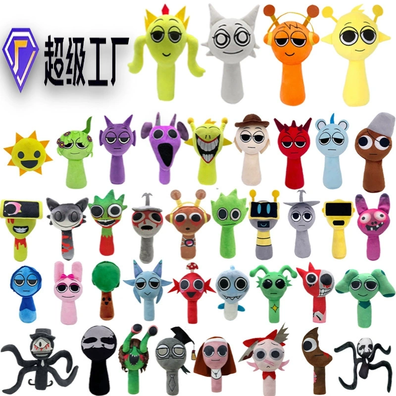 Ритм-коробка sprunkiplush кукла трансграничный новый incredibox игры периметр плюшевые игрушки