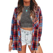 Z 84016 Plaid Print Shirt ����ӡ��Ů�����羳����ͨ