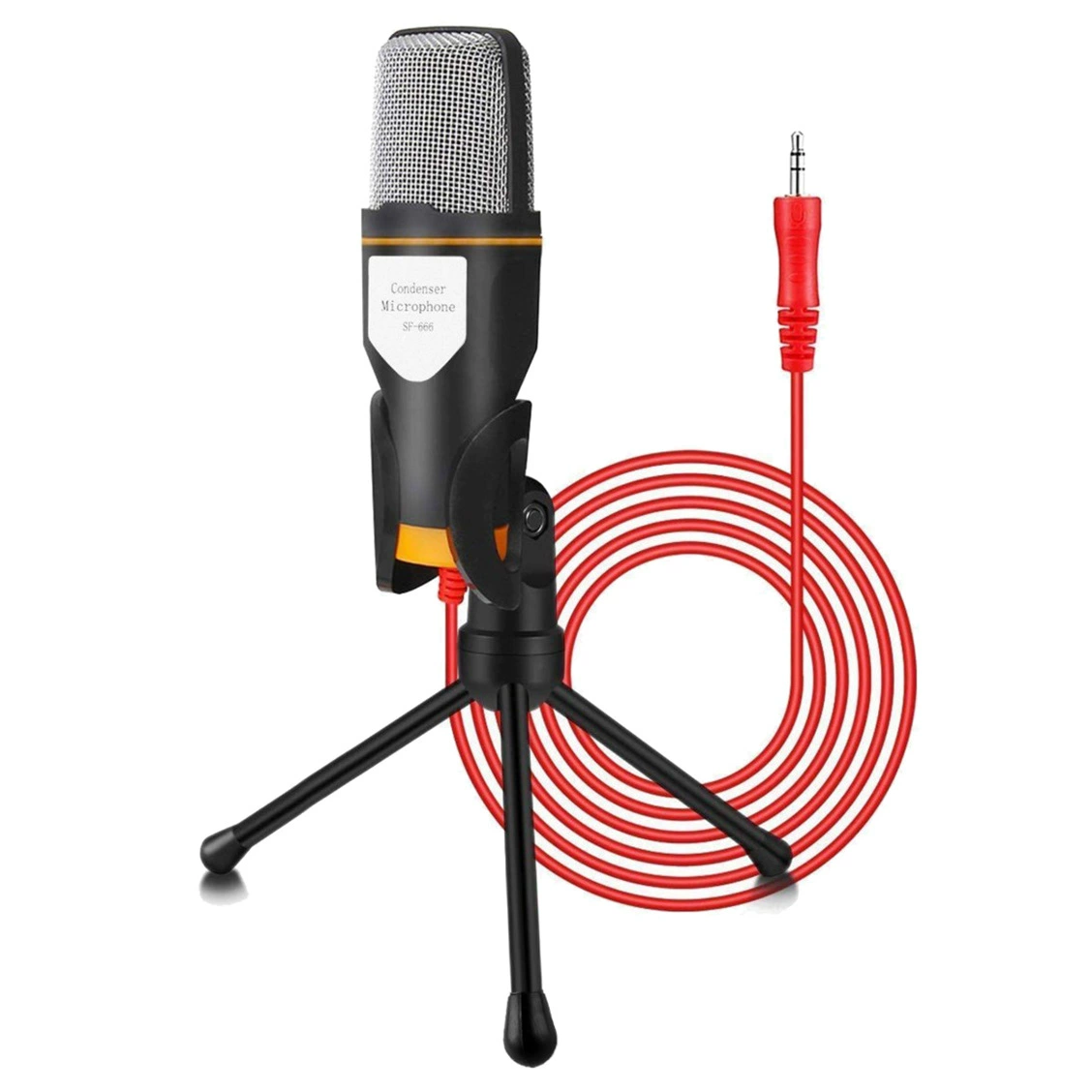 Condenser Microphone SF-666, omnidirectional, 3.5 mm plug, 1.8 m cable