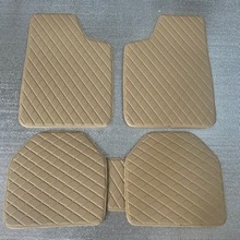 11亚马逊汽车通用脚垫五件套皮革款跨境厂家批发一件代发外贸PVC