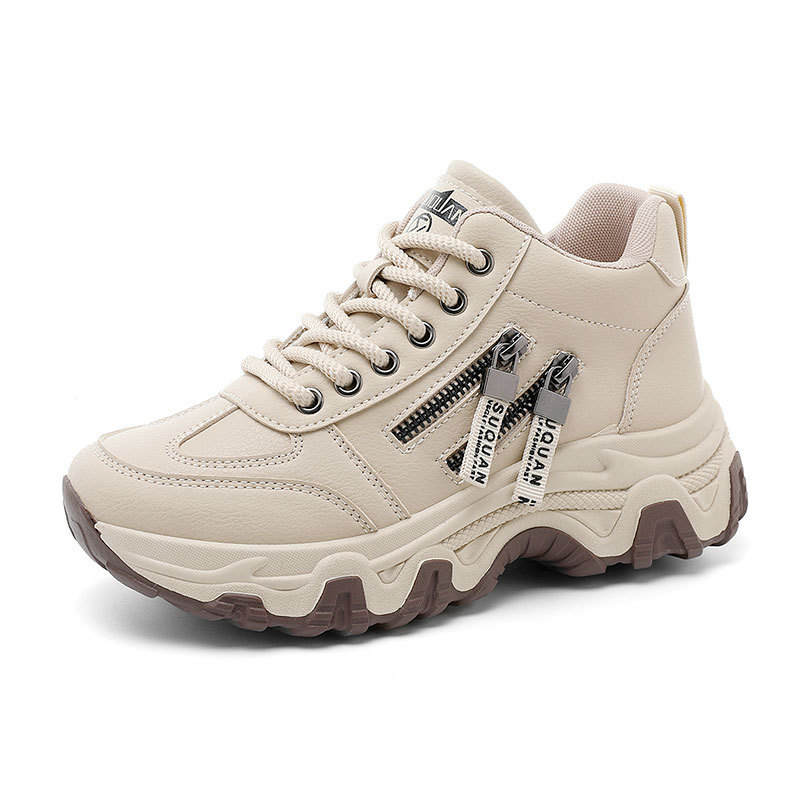 ZY7830 nuevos zapatos blancos transpirables primavera y otoño soleas delgadas de ocio de altura resistente al desgaste zapatos de skate académicos coreanos