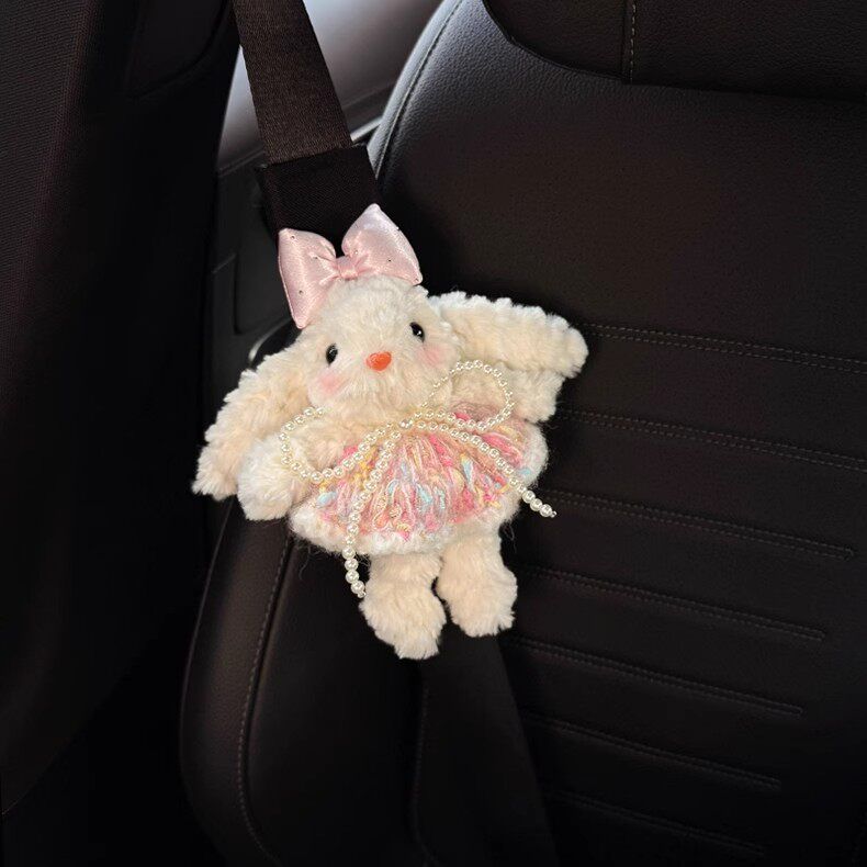 Car Seatbelt Shoulder Pad Creative Rabbit High-End Cute Decoration Anti-Wear Clothing Cartoon Couple