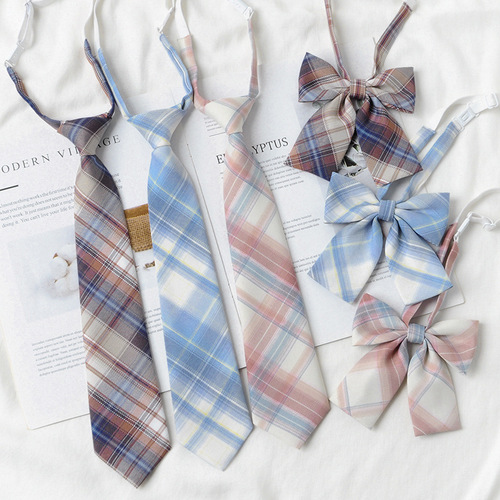 jk tie female Japanese uniform student college style school uniform dk tie men plaid shirt accessories small things bow tie female