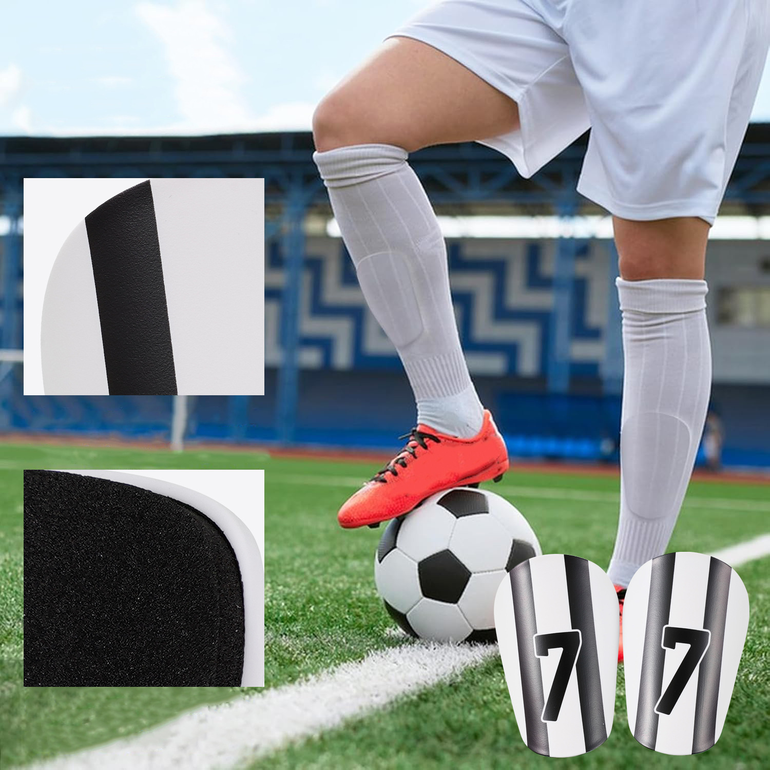 Football Shin Guards Leg Guards Shin Guard Training Solid Knee Pads Anti Collision Insert Shin Guards_voghion.com