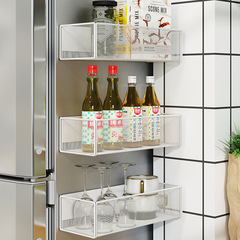 冰箱磁吸置物架側收納側面掛籃旁邊掛袋神器架子用品免打孔牆上壁