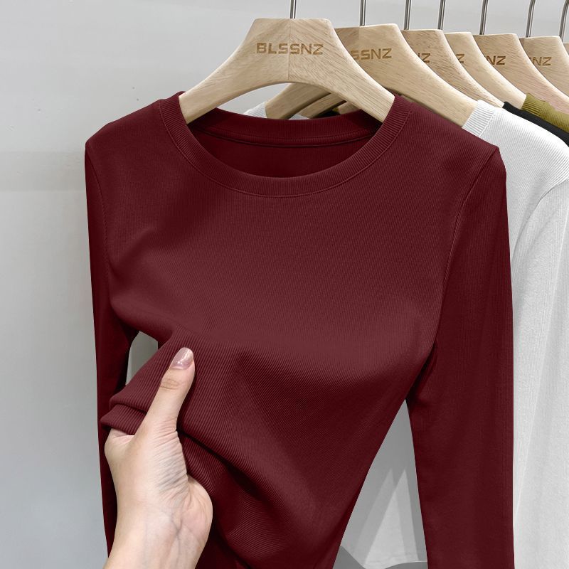 [라운드넥] 버건디