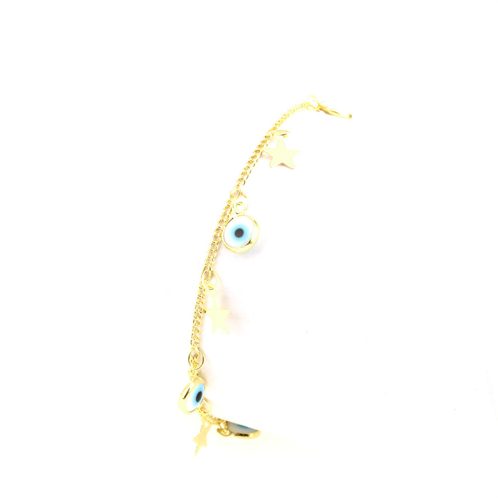 Fashion Star Eye Copper Enamel Women's Bracelets Necklace 1 Piece display picture 6