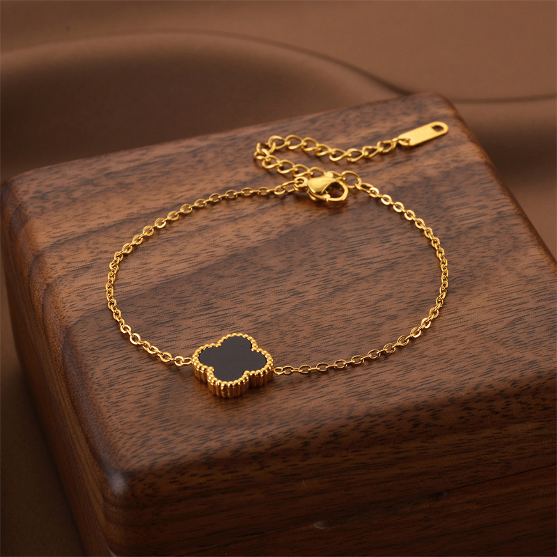 Joyas transfronterizas europeas y americanas Pulsera de acero de titanio de todo fósforo Versión coreana del temperamento bohemio Pulsera de acero de titanio que no se desvanece Joyería femenina