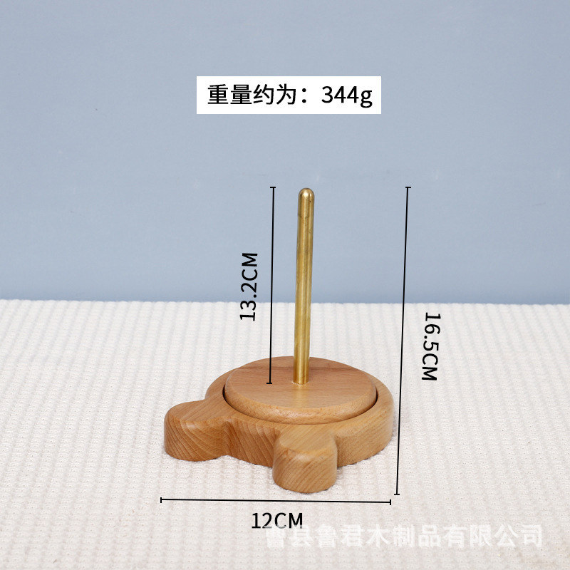 無垢材回転可能なウールスパイラルスタンド家庭用ウールボール手編みツール木製取り外し可能なスパイラルスタンド|undefined