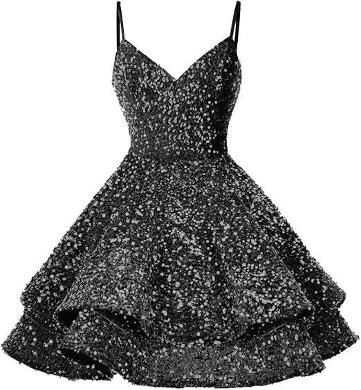 Vestido de noche de lentejuelas azul nuevo vestido corto de tirantes transfronterizo temperamento vestido de fiesta de cumpleaños de alta gama de nicho image 9