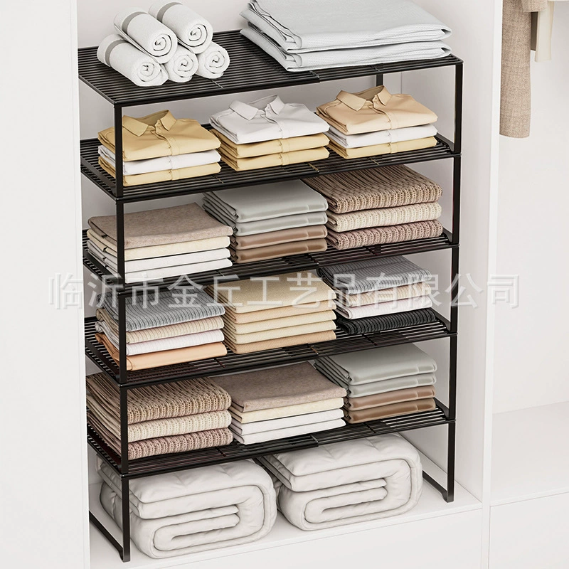 Retractable wardrobe layered partition wardrobe cabinet partition cabinet storage shoe cabinet storage rack space utilization tool