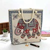 Summer double-sided knitted ethnic shoulder bag, ethnic style