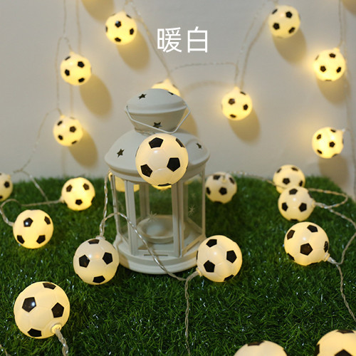 Fábrica al por mayor de La Copa del Mundo de fútbol LED Cadena de Luz Decoración bar tema decorativo luz luminosa de fútbol