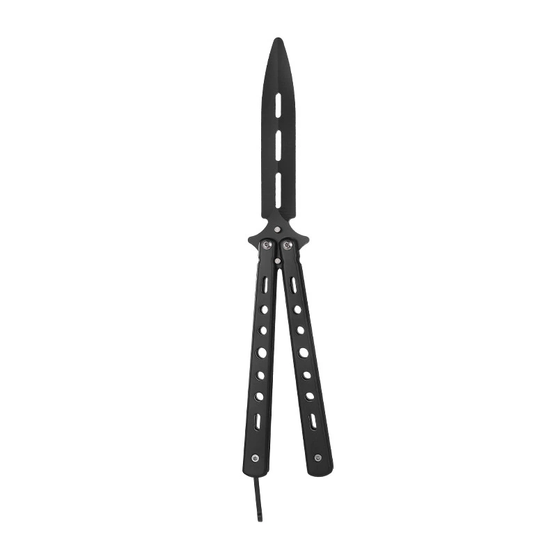 Butterfly (Balisong) Trainer Knife — Non-Sharp Practice Trainer, Multi-Color Tips