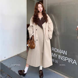 氛围感长款风衣外套女2025秋季新款韩系今年流行高级感英伦风大衣
