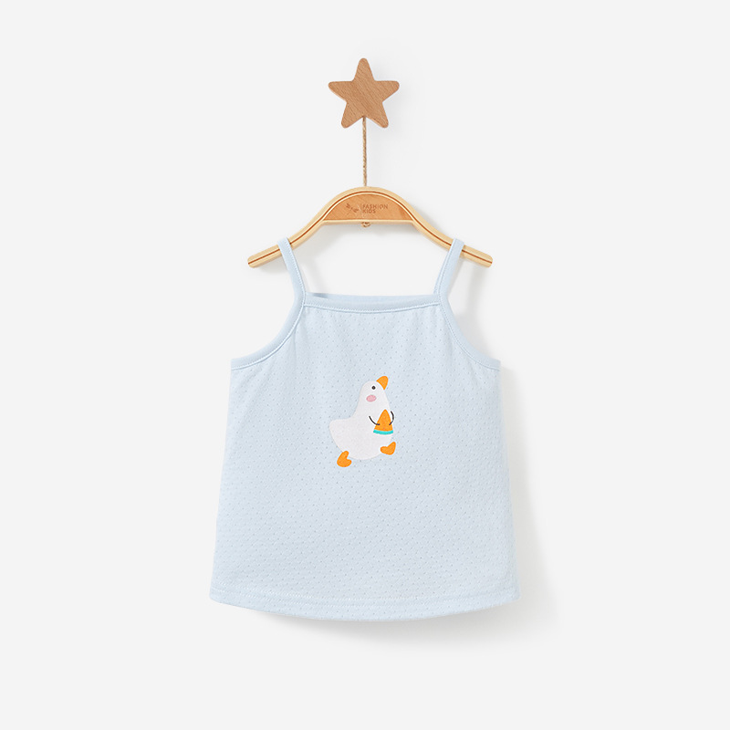 Las niñas camisola verano recién nacido algodón fino sin mangas niño desgaste interior tocando fondo vientre protección ropa bebé desgaste del verano