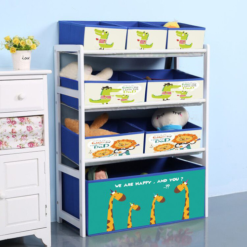 Solid Wood Toy Rack Children's Toy Storage Shelf Organizational Box Kindergarten Storage Cabinet Baby Toy Storage Gadget