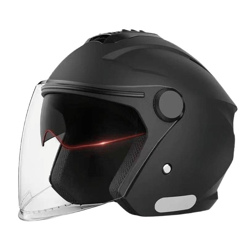 Casco de automóvil eléctrico para hombres y mujeres, baudole antifría y caliente desmontable, sombrero de motocicleta desmontable, protección de doble espejo