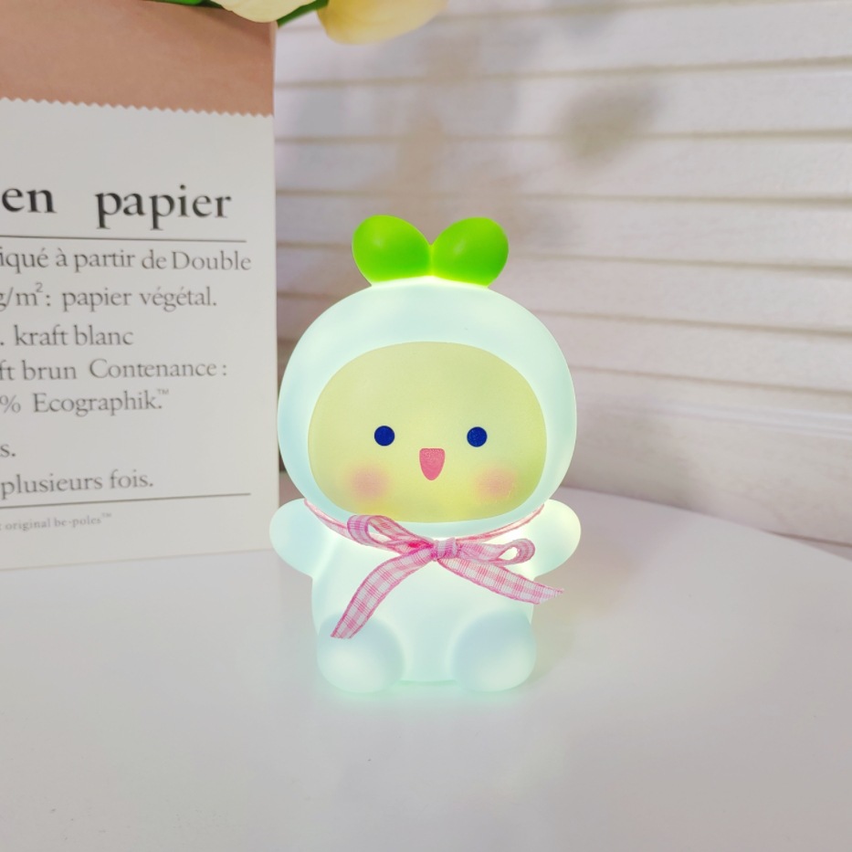 Battery / Colorful radish rabbit/blue/pink