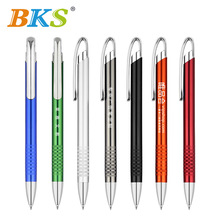 BKS廣告筆logo印刷 金屬大掛鈎圓珠筆禮品筆簽字筆批發
