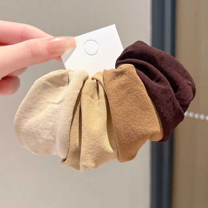 Cuerdas de cabeza de alta elasticidad duradera niñas delicadas anillo de cabello de alta calidad cuerdas de cabello de cola de caballo atadas de cabello correa cubierta de cuero