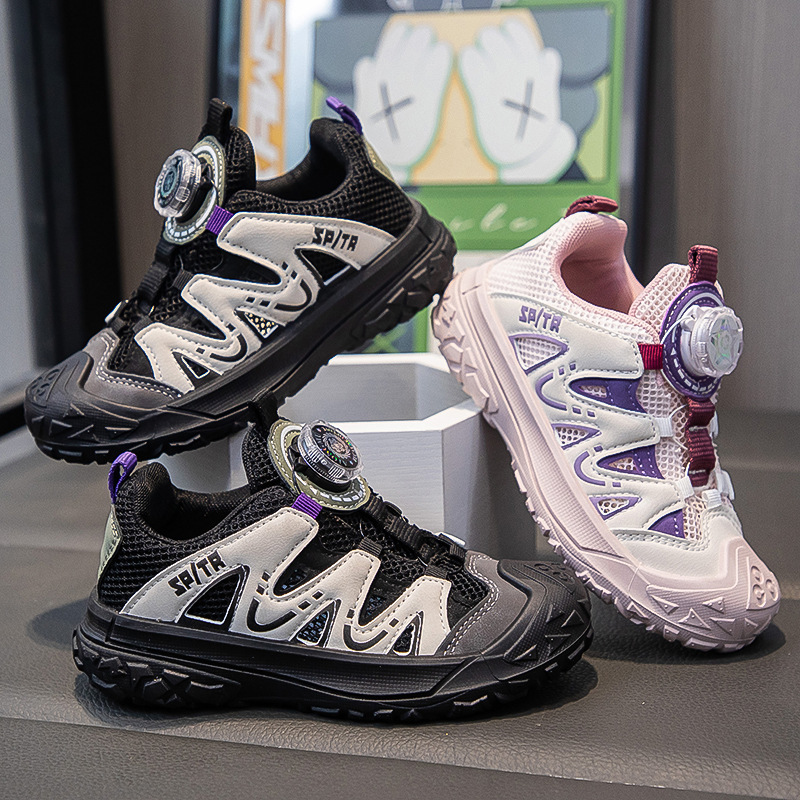 Big Bear Children's 2024 Summer New Children's Sports Shoes for Students, Middle and Small Children, Fashion for Both Boys and Girls, Breathable Mesh Shoes