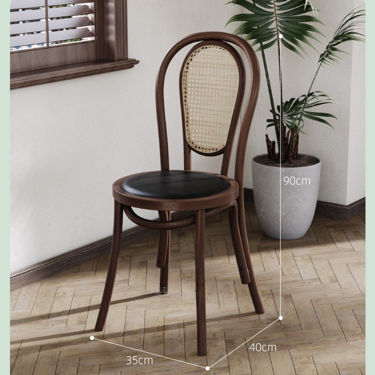 Mesa y silla de cafetería americana retro francesa panadería de comida ligera dulces tienda de azúcar y agua bistrona mesa de madera maciza