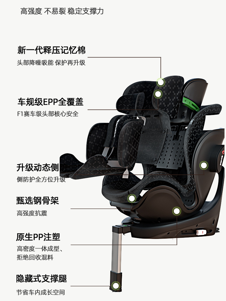 Ren Dao Xingtu Kids Safety Seat Newborn Sitting and Lying 0-12 Years Old Baby Baby Car Seat Car Use