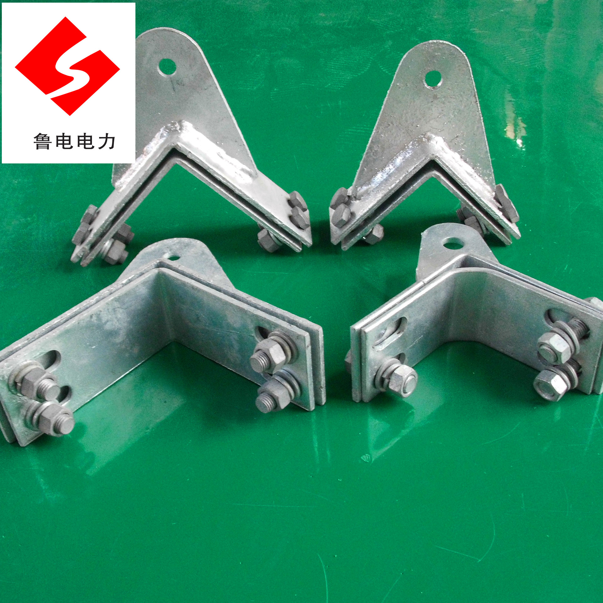 转角角钢塔用耐张紧固件  曲阜鲁电直销 塔用紧固夹具