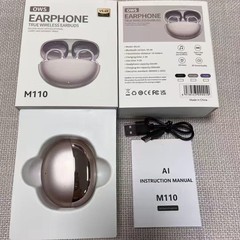 2025年越境新製品 M110 イヤークリップ型ワイヤレス Bluetooth ヘッドセット OWS 非クリップ耳骨伝導スポーツランニングイヤー