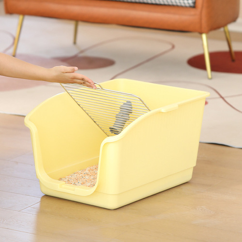 Wall-mounted dog toilet with stainless steel non-slip litter pan for small and medium-sized dogs, raised dog toilet, pet supplies