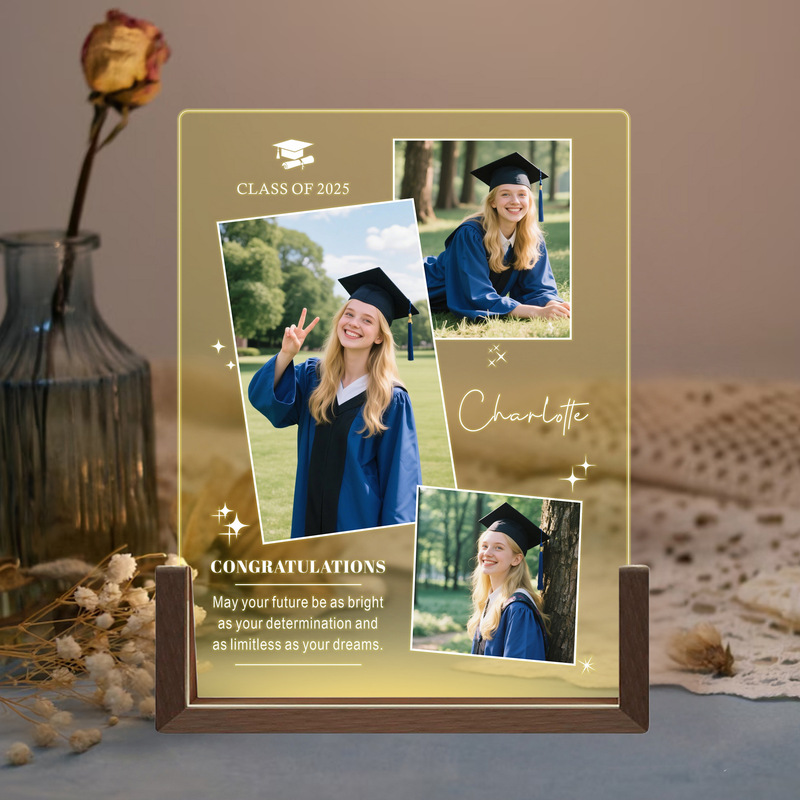 Etsy Cross-Border New Product Graduation Season Plaque Personalized Name Photo Frame Gift Amazon Atmosphere Night Light Etsy Cross-Border New Product Graduation Season Plaque Personalized Name Photo Frame Gift Amazon Atmosphere Night Light