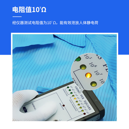 Industrial dust-free workshop work clothes, striped dust-proof clean clothes, coats, anti-static clothes, electronics factory anti-static clothes