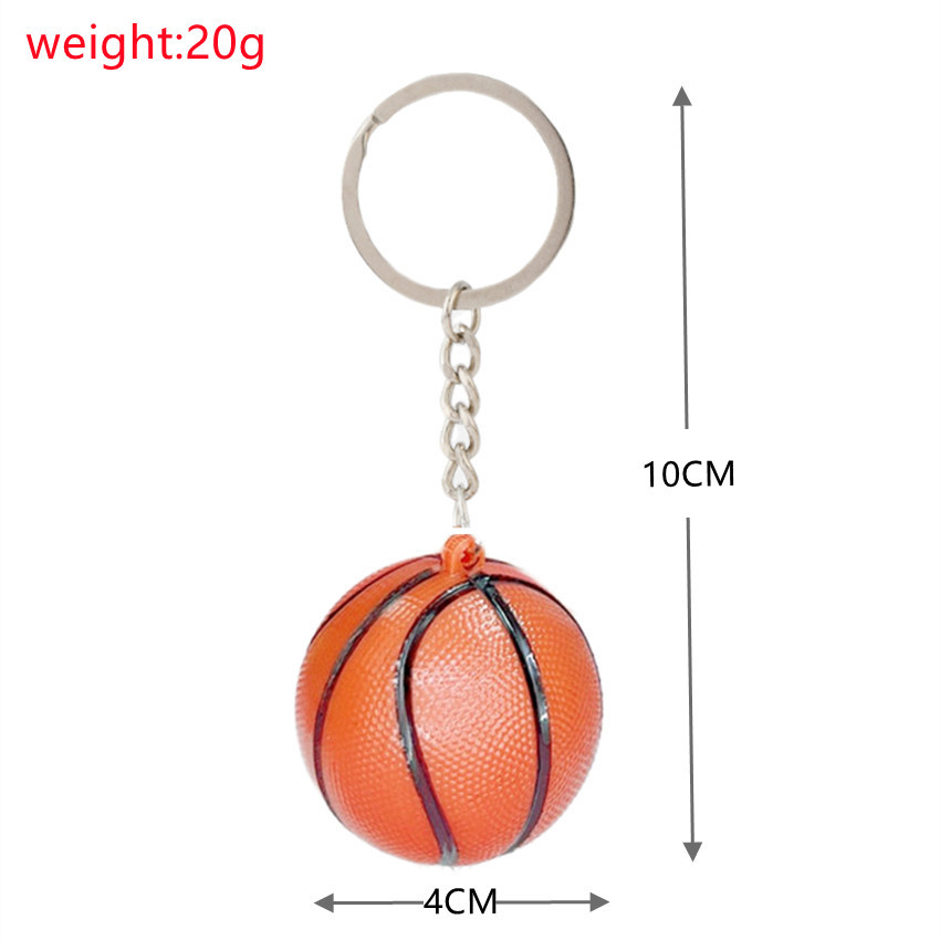 15g Weight Keychain Classification 1 Piece Quantity Daily Occasion Plastic Material Basketball Pattern Unisex Gender Sports Style 1 Piece Sports Basketball Plastic Unisex Keychain 无
