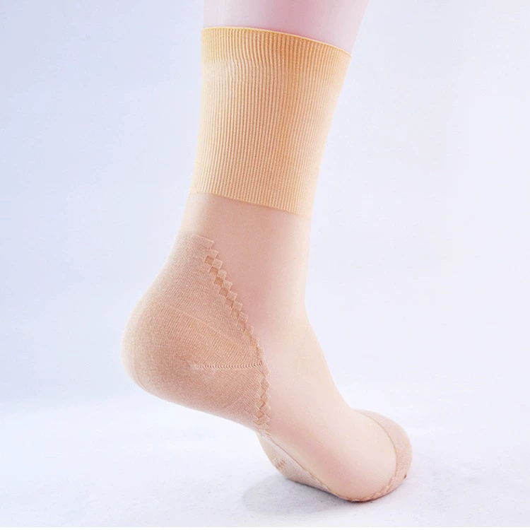 Spring summer thin non-slip tights, wear-resistant old-fashioned socks, mid-length, mid rise
