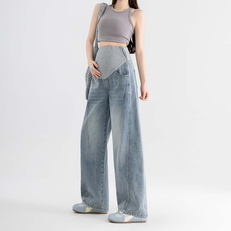 Cross-Border E-Commerce Hot-Selling Maternity Jeans, Spring and Autumn Wide-Leg Pants, Export to Europe and America, Maternity Pants, Dropshipping Cross-Border E-Commerce Hot-Selling Maternity Jeans, Spring and Autumn Wide-Leg Pants, Export to Europe and America, Maternity Pants, Dropshipping
