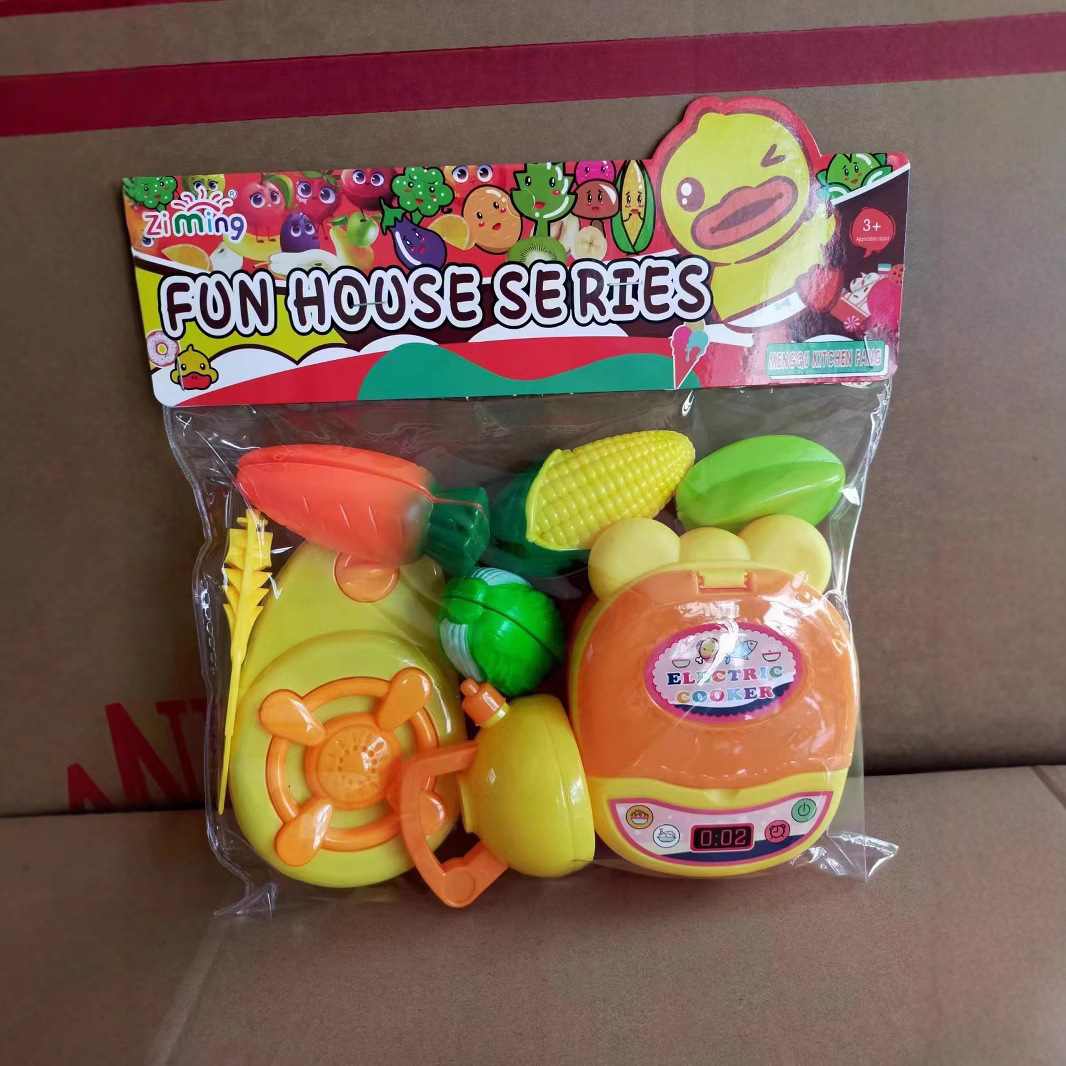 Casa de Juegos para niños juguete simulación cocina eléctrica cocina inducción refrigerador carrito rompecabezas niños y niñas