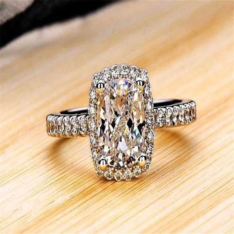 Inlay Design Wholesale Simple Style Classic Style Geometric Copper Inlay Zircon Rings