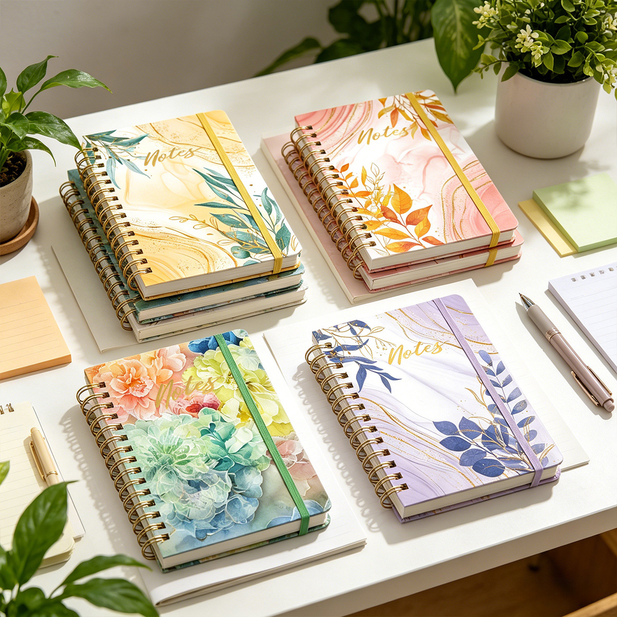 Amazon cuaderno de bobina A5 cuaderno transfronterizo cuaderno de portátil de caja dura logotipo personalizado