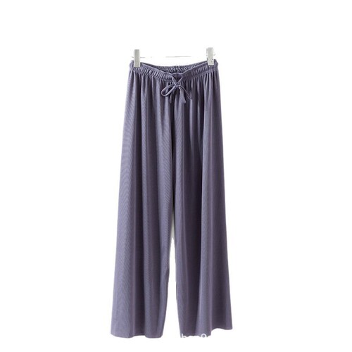 Women's Summer 2025 New Arrival High-Waist Flowy Loose Straight Leggings Thin Casual Slimming Floor-Length Pants
