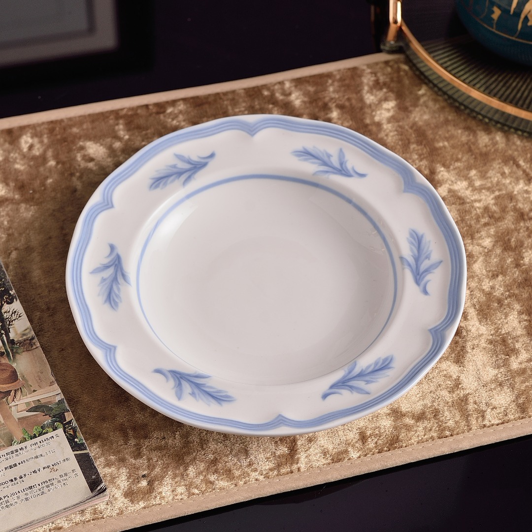 Coffee tea cup, dinner plate, tableware, set, french style