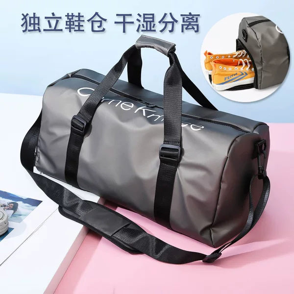 Fitness Bag for Men, Wet and Dry Separation Training Sports Bag, Portable Luggage Bag, Short-Distance Travel Bag, Large-Capacity Swimming Bag for Women
