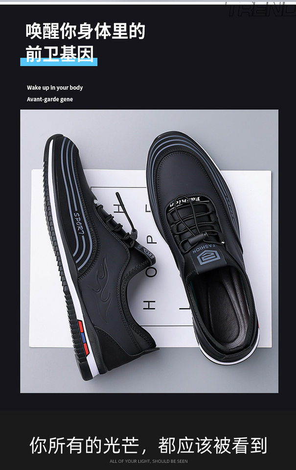 Giày nam sneaker lười thoáng khí đế mềm phong cách công sở — màu nâu, đen chi tiết 6