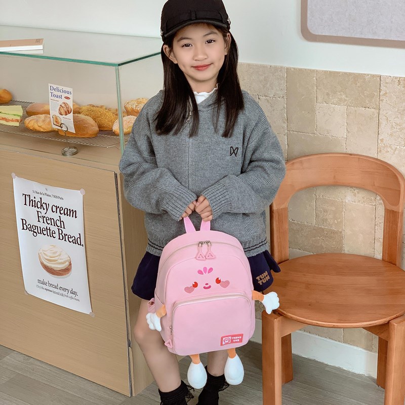 Mochila de clase de estudiantes de primaria de gran capacidad impresa de dibujos animados mochila para niños y niñas otoño e invierno 2025 nueva mochila infantil
