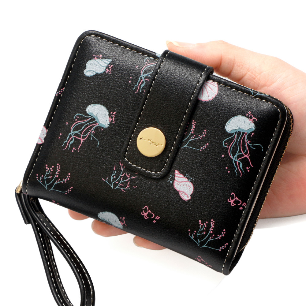 Nuevo bolso corto para mujeres comercio exterior cartera encantadora multifuncional bolso de cambio plegable bolso de monedas bolso de tarjetas múltiples