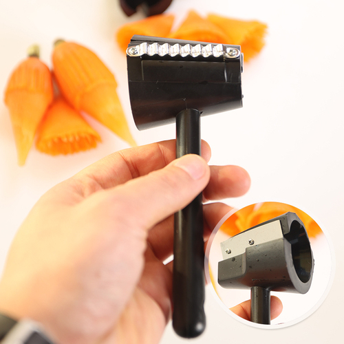 Multifunctional spiral flower curler cucumber carrot kitchen creative plate decoration cut flower artifact fruit and vegetable shaving tool