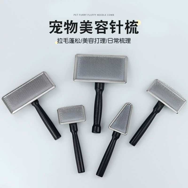 Hattle Pet Pet Игла Расческа Кошка Собака Расческа Пушистый Косметолог лучше, чем Медведь Тедди Расческа Щетка Плавающая Волосатая Деревянная Расческа